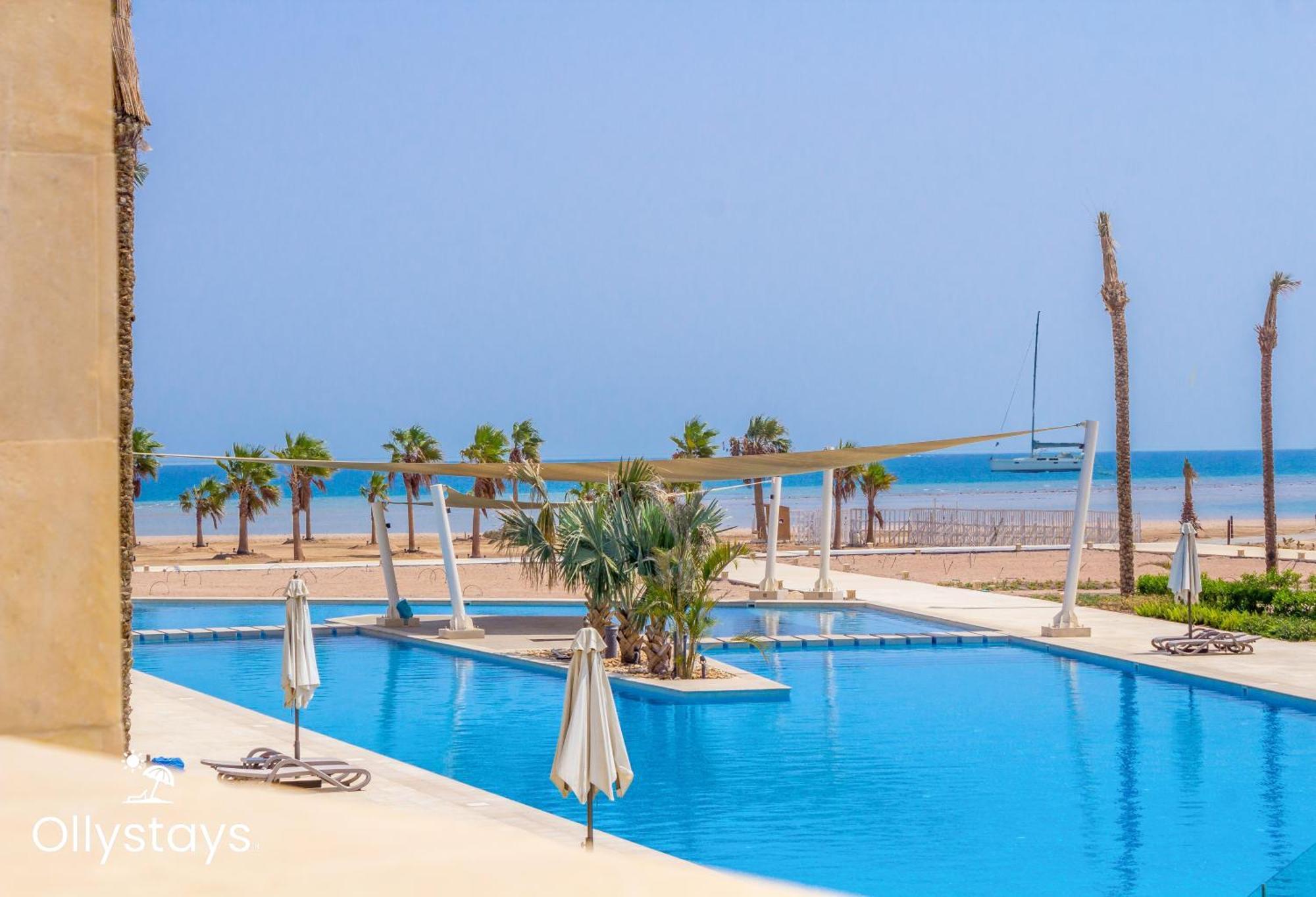 Ollystays Mangroovy Seaview 1Br Beach And Pool Free Access Hurghada Extérieur photo