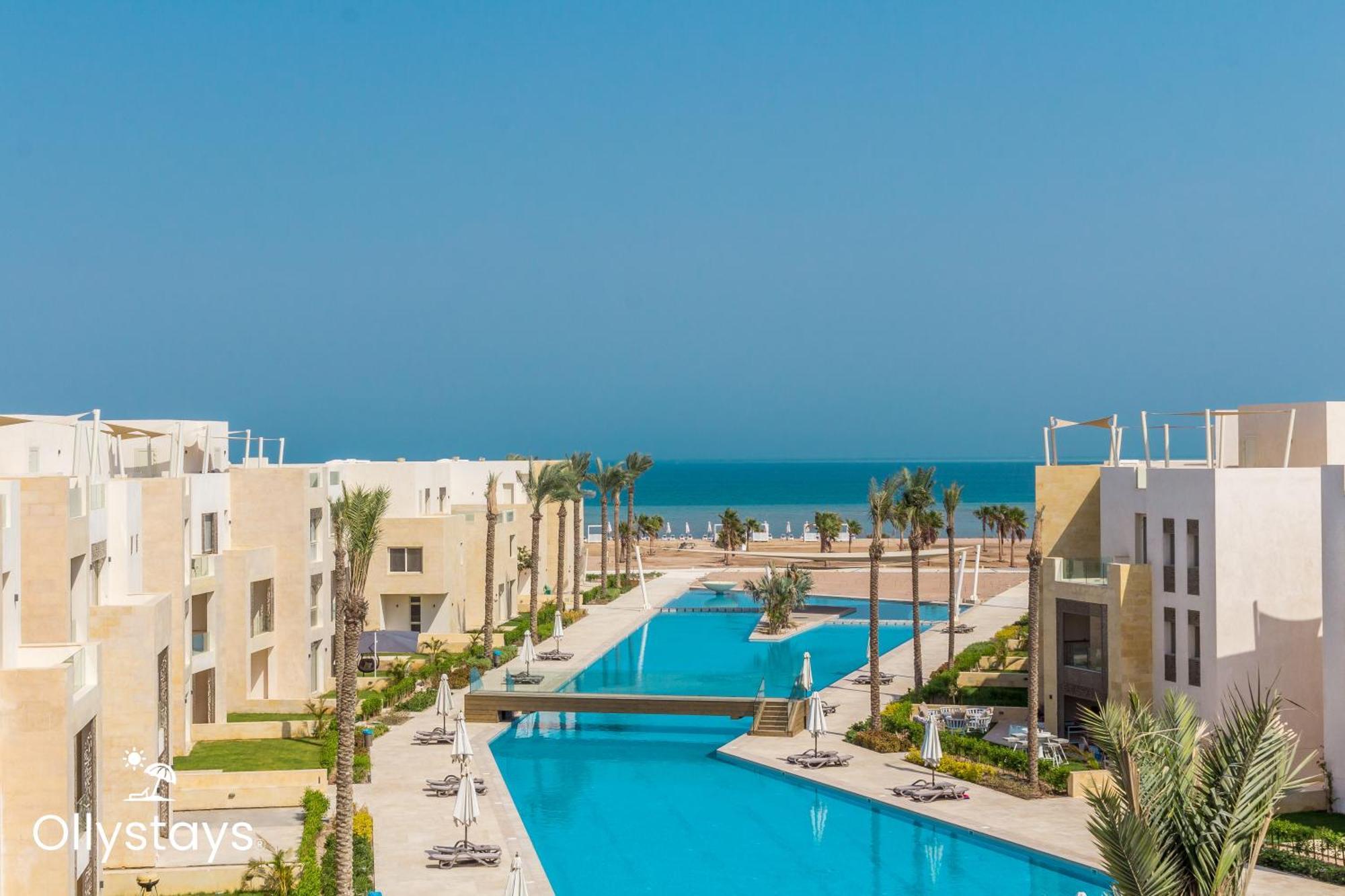 Ollystays Mangroovy Seaview 1Br Beach And Pool Free Access Hurghada Extérieur photo